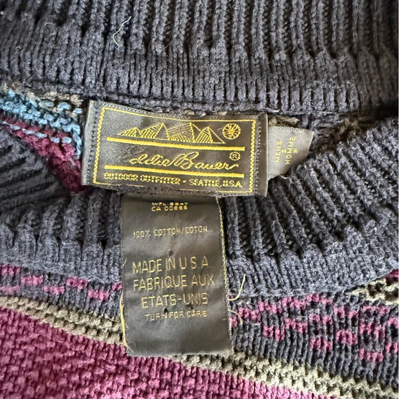 Vintage Eddie Bauer Chunky Crewneck Knit Sweater - Picture 2 of 6